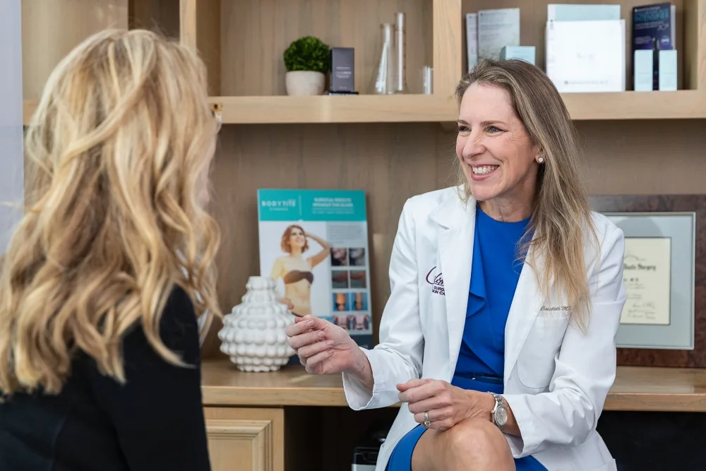 Dr. Cassileth talking to a patient