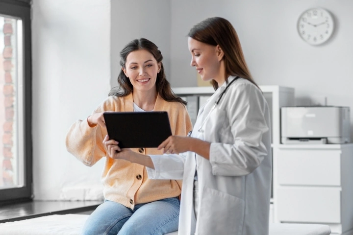 Woman in a consultation with a doctor